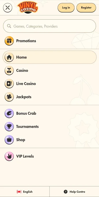 Vinyl Casino Mobile und App