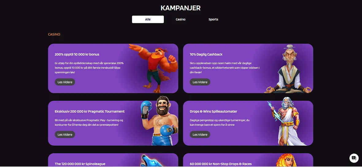 Bonuser og kampanjer