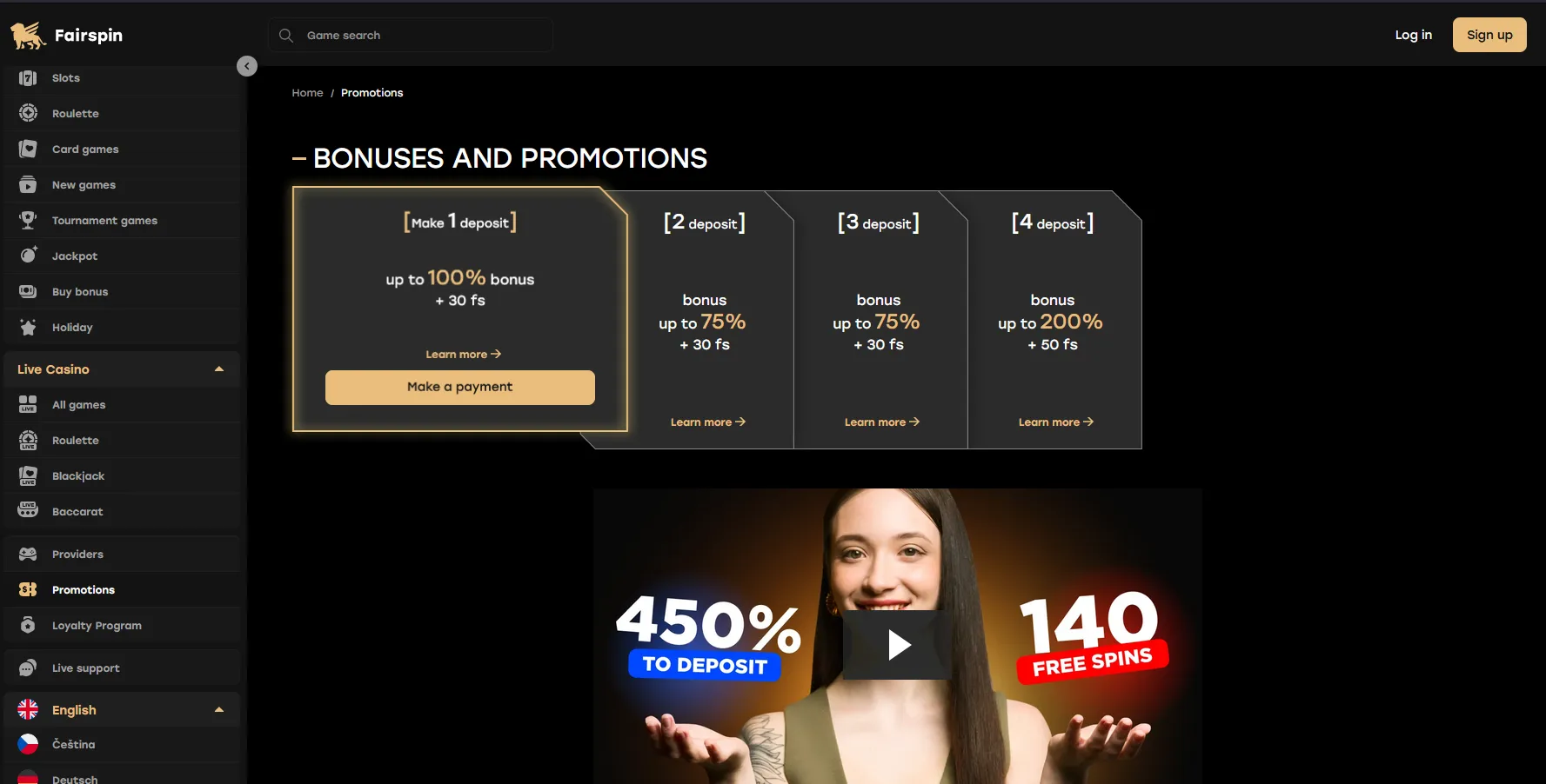 Bonuset dhe Promocionet