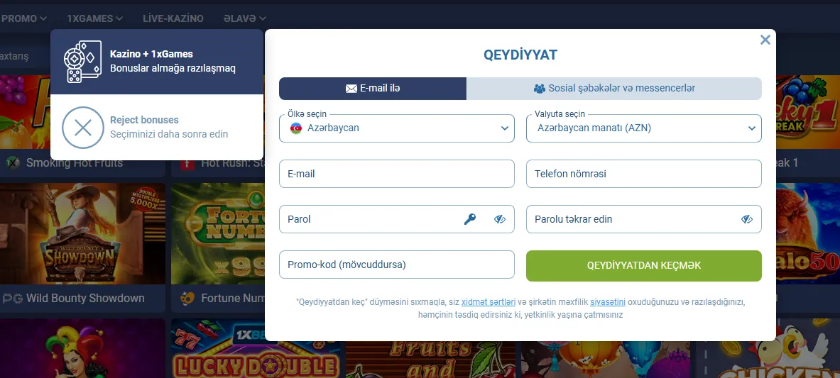 Bonuslar və Promosyonlar