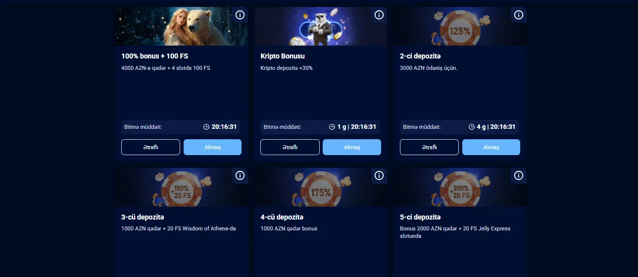 Bonus və Promosyonlar