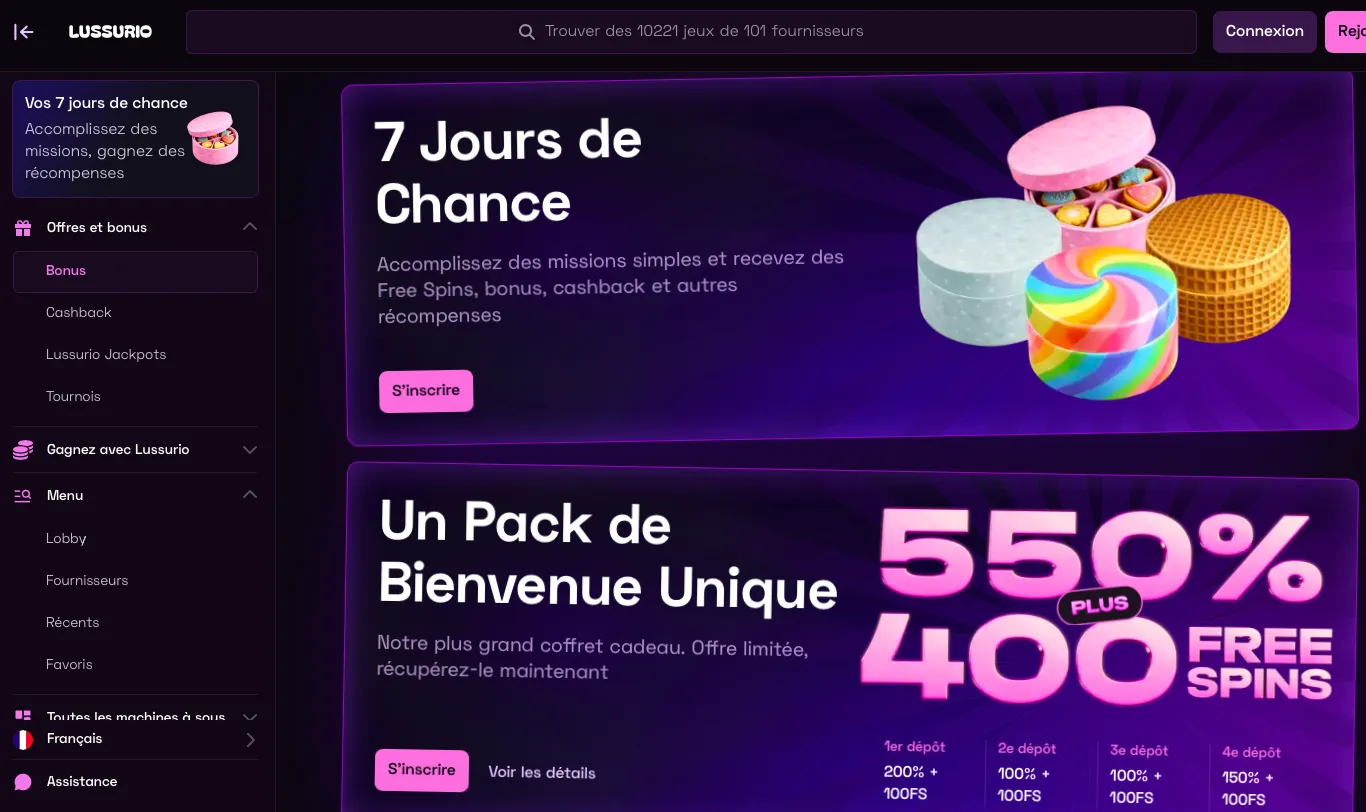 Bonus et Promotions