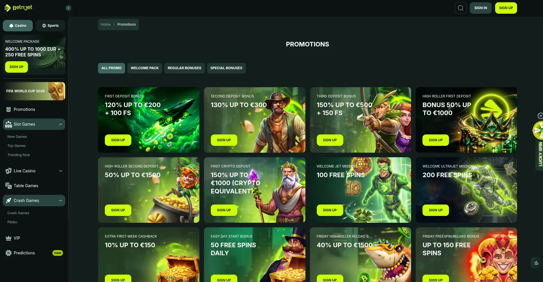 Bonussen en promoties