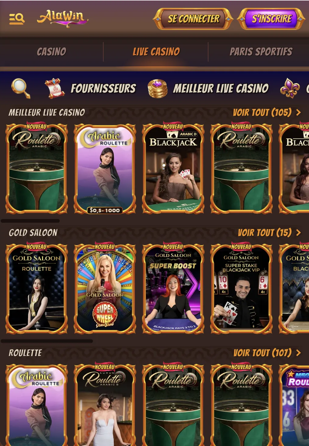 Alawin Casino et application