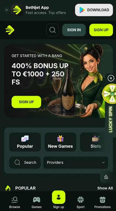 Betnjet mobiel platform en applicatie