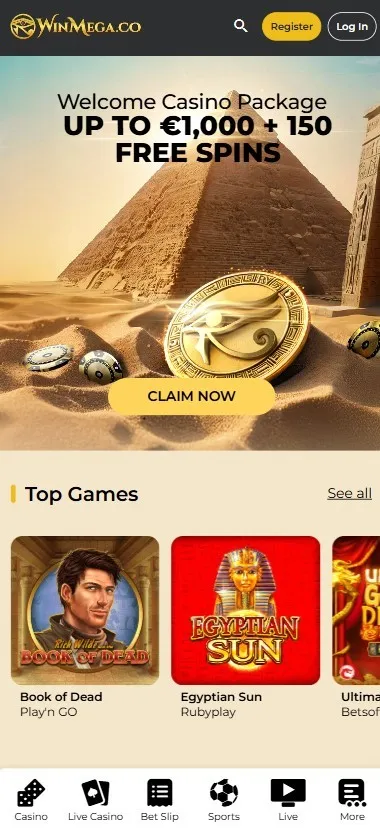 Winmega Casino and App