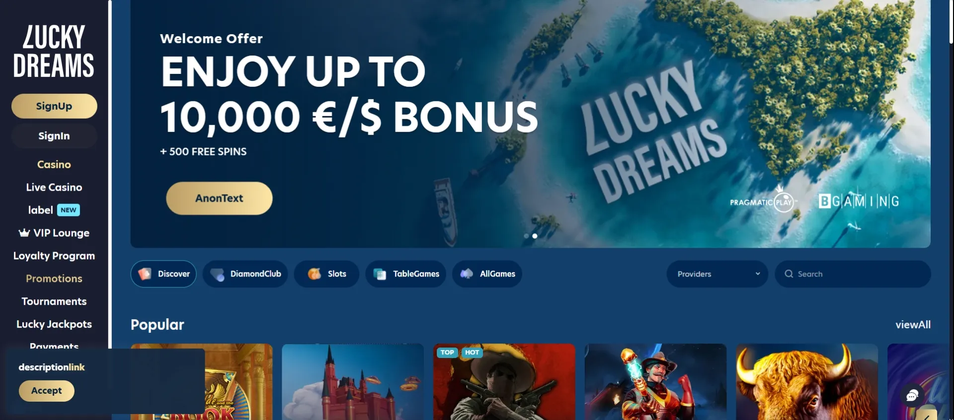 Casino Lucky Dreams