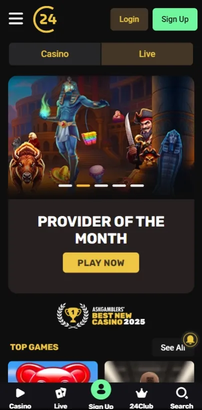 24casino Casino and App