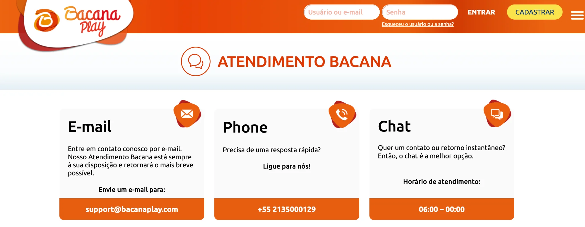 Atendimento ao cliente