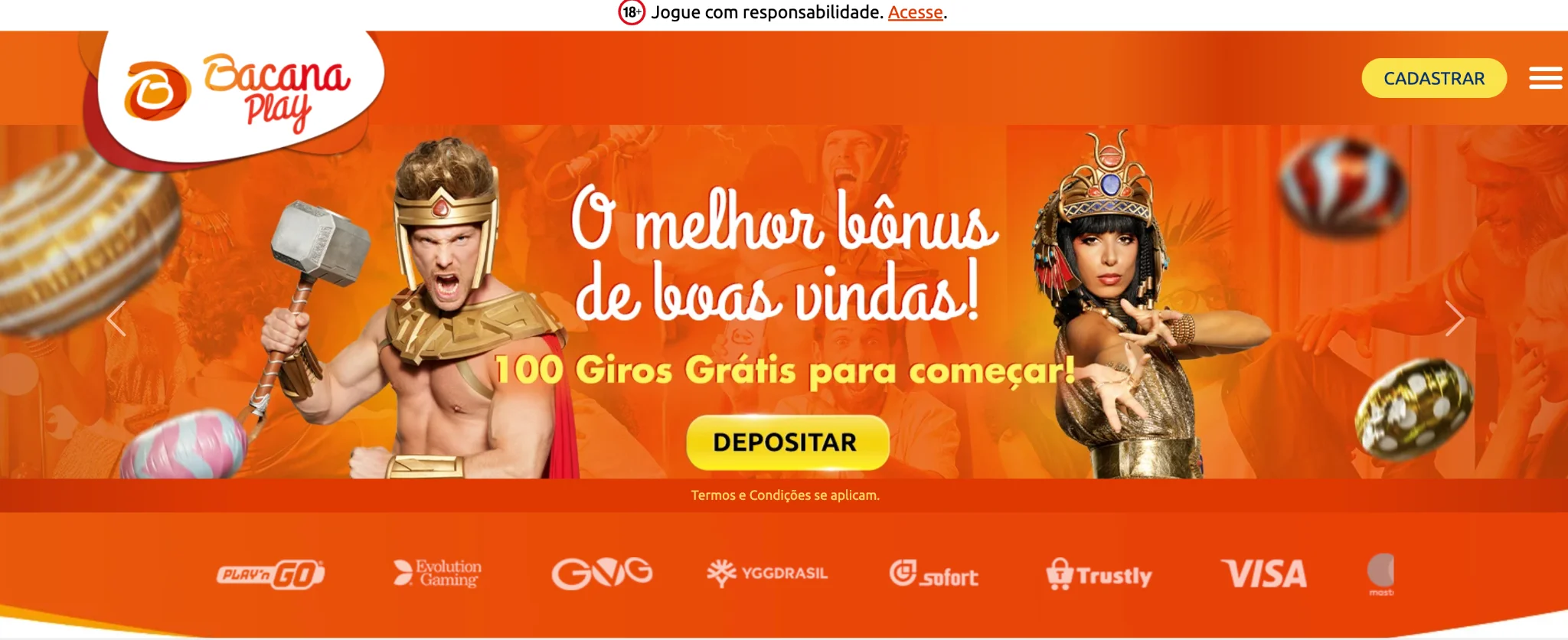 Bônus e promoções