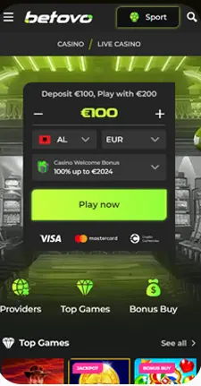 Betovo Casino Mobile Casino and App