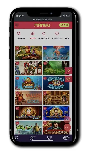 Maneki Mobile Casino and App