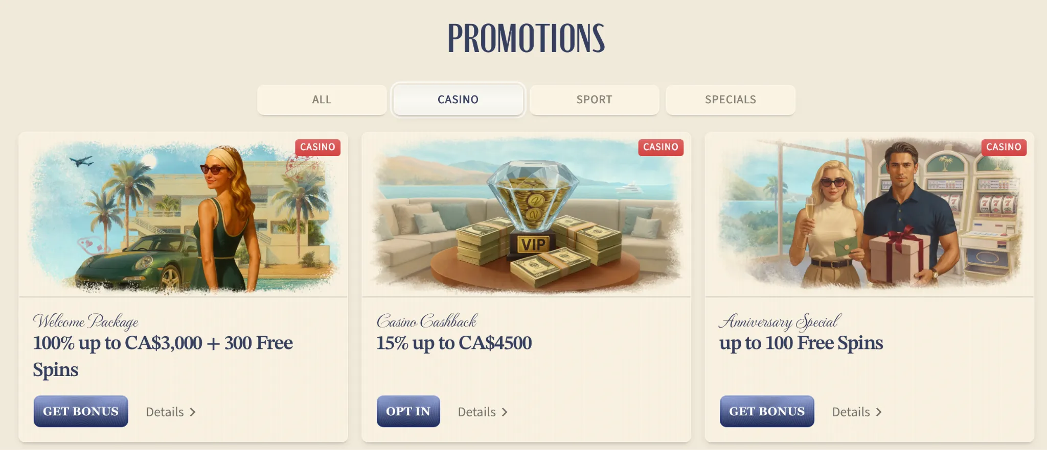 Bonuses and Promotions