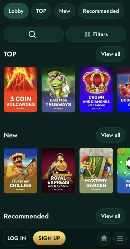 CrownGreen Casino and App