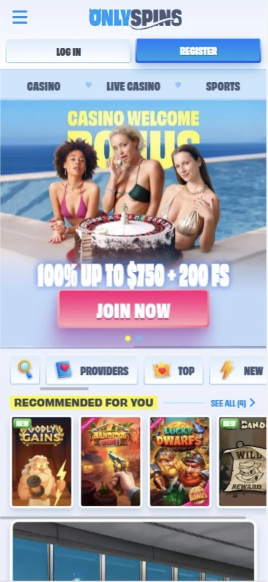 OnlySpins Casino and App