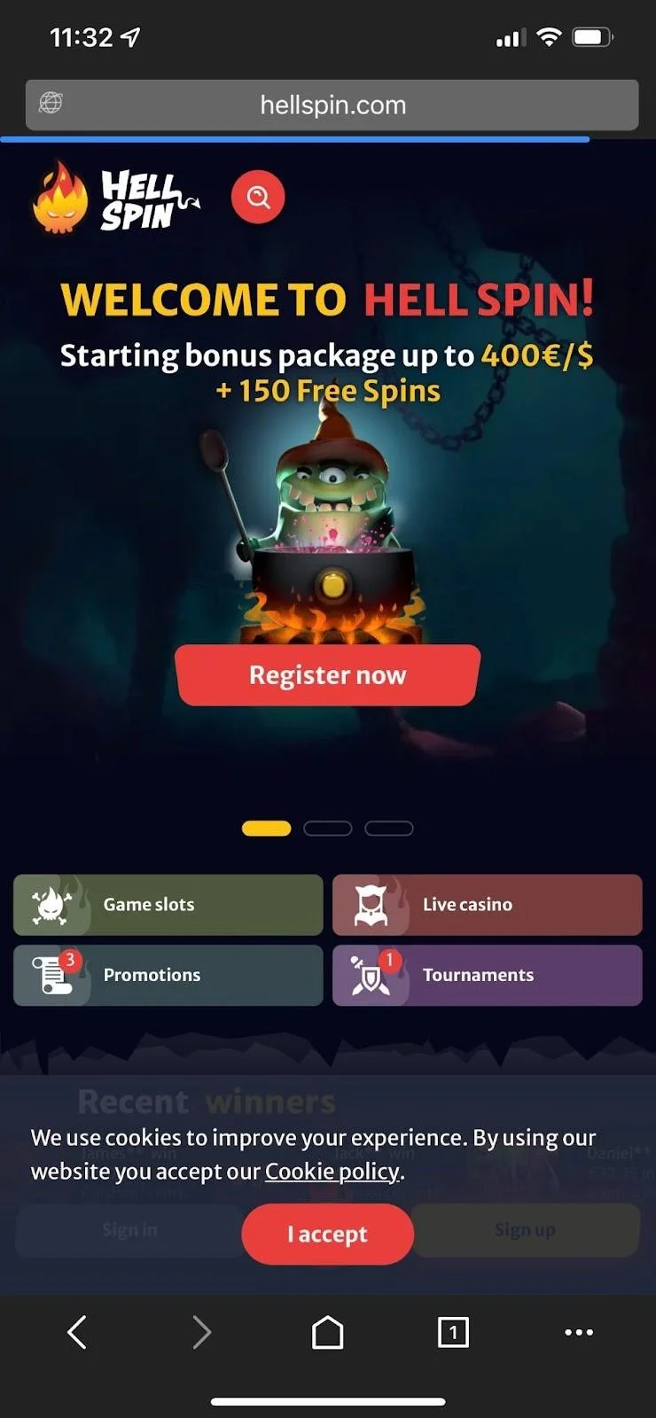 Hell Spin Casino Mobile