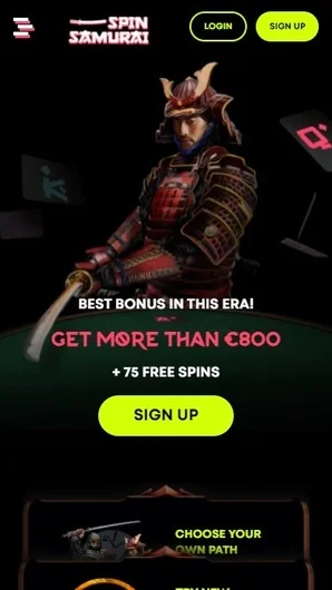 Spin Samurai mobile Casino und App