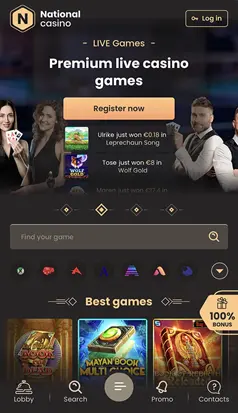 National mobile Casino und App