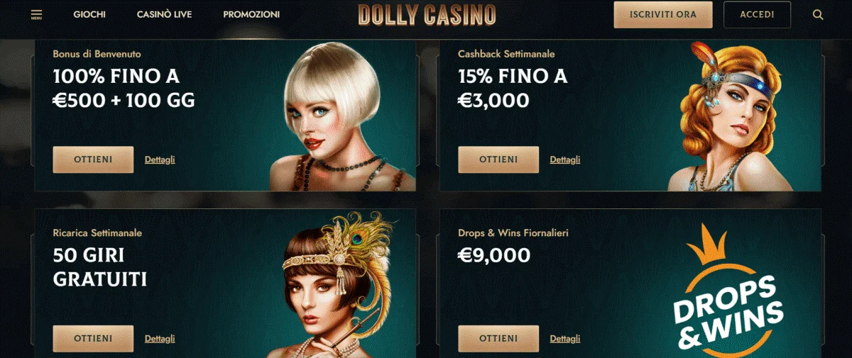 Dolly Casino Bonus e Promozioni