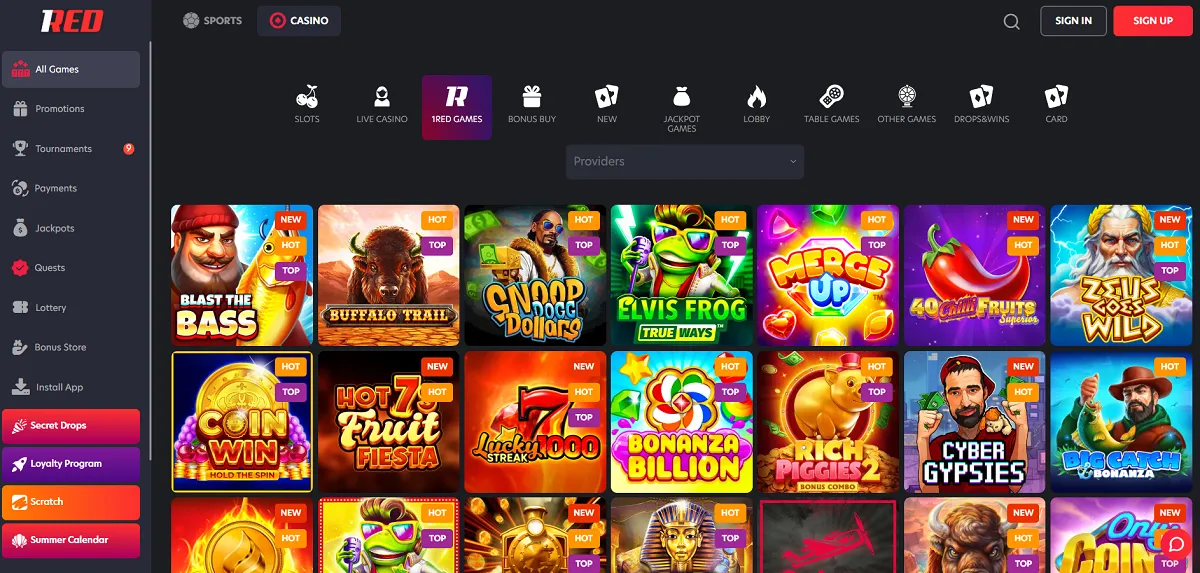 Selección de juegos