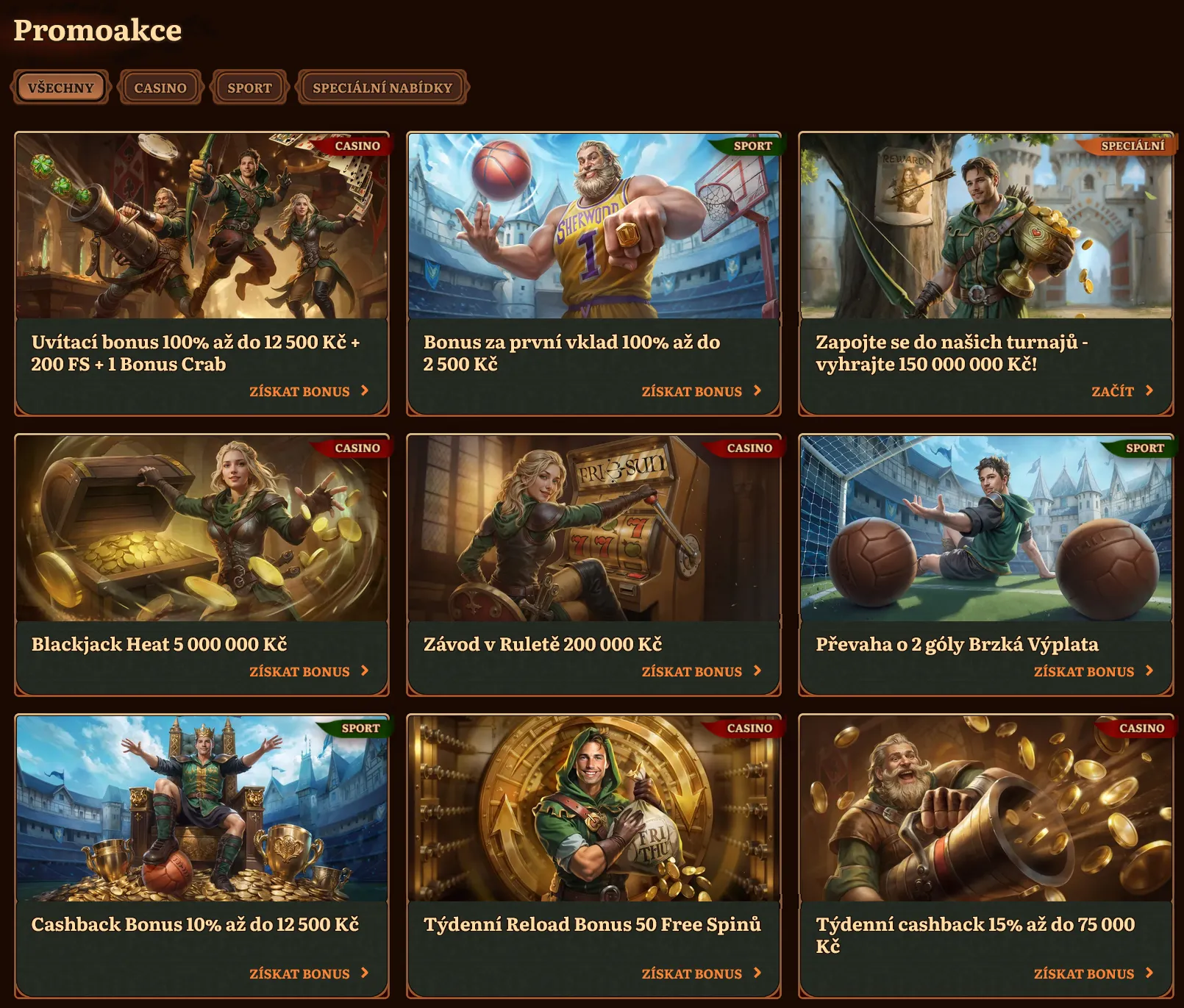 Bonusy a promoakce Bonusy a promoakce