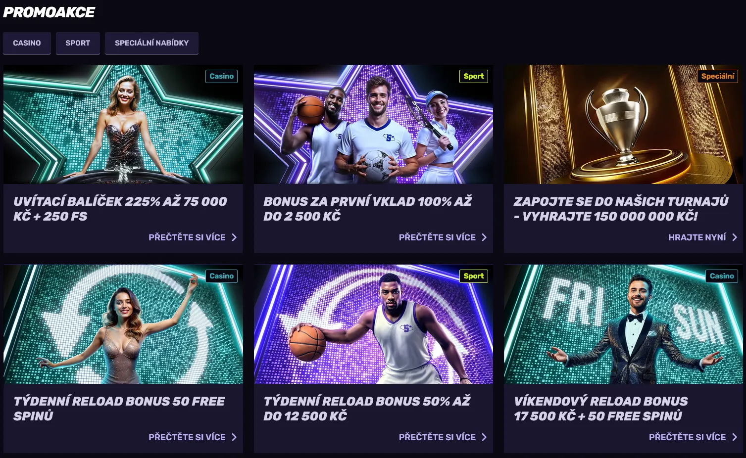 Bonusy a promoakce Bonusy a promoakce