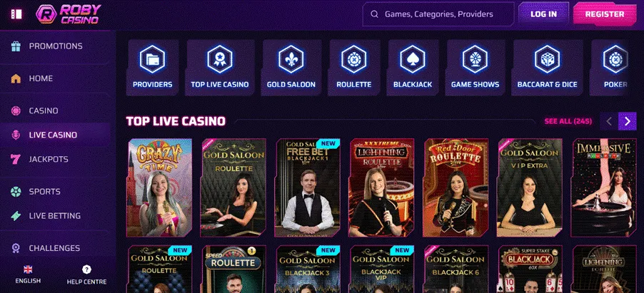 Výběr dostupných her v kasinu Výběr dostupných her v kasinu