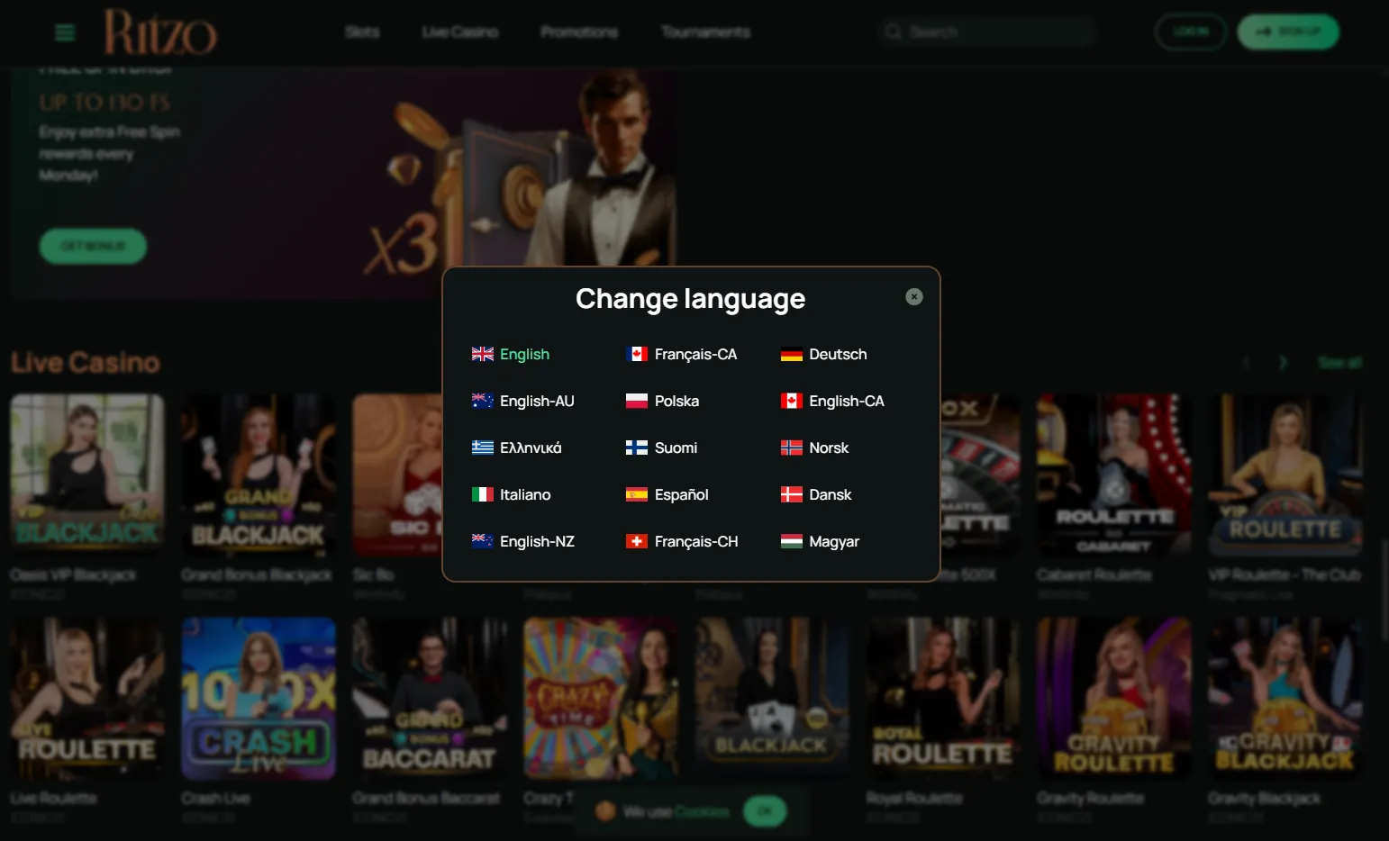 Ritzo саsіnо Ritzo саsіnо
