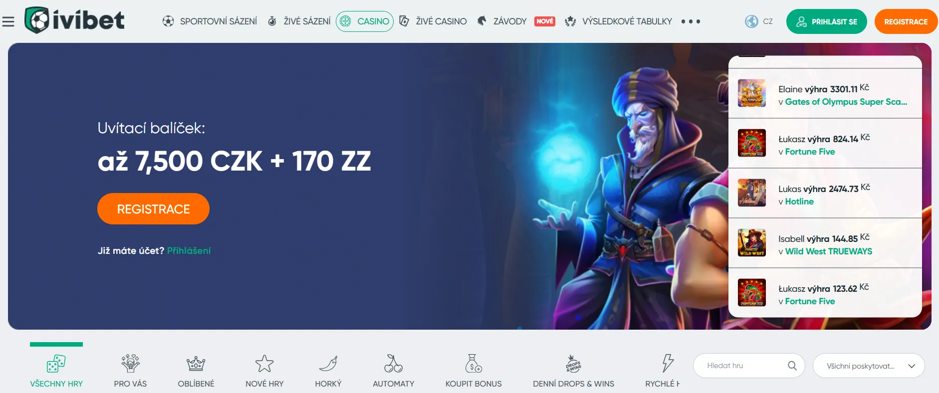 Bonusy a promo akce