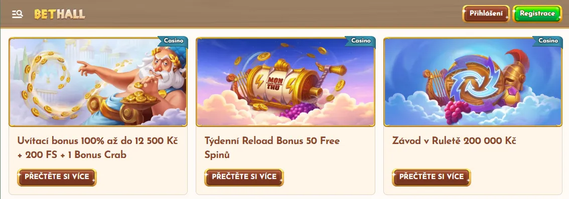 Bonusy a promo akce Bonusy a promo akce