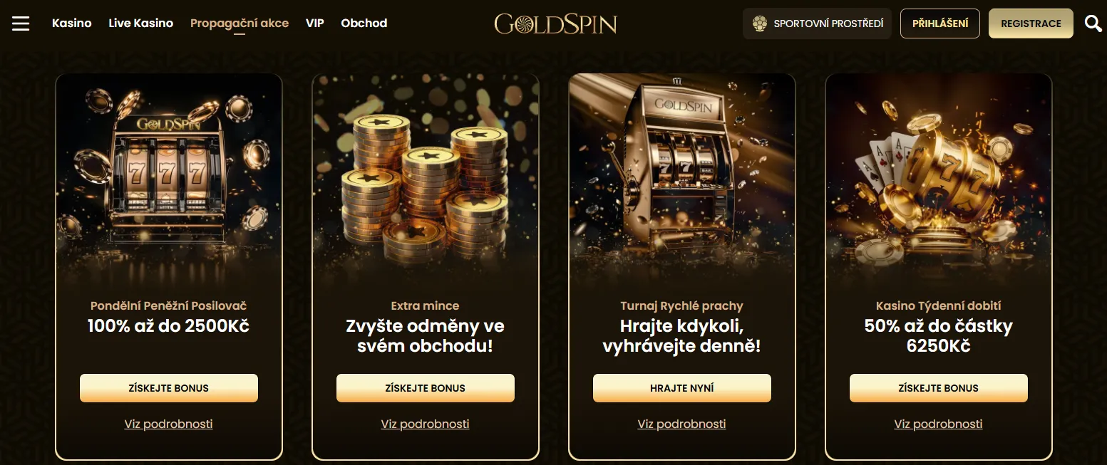 Bonusy a promo akce&nbsp;