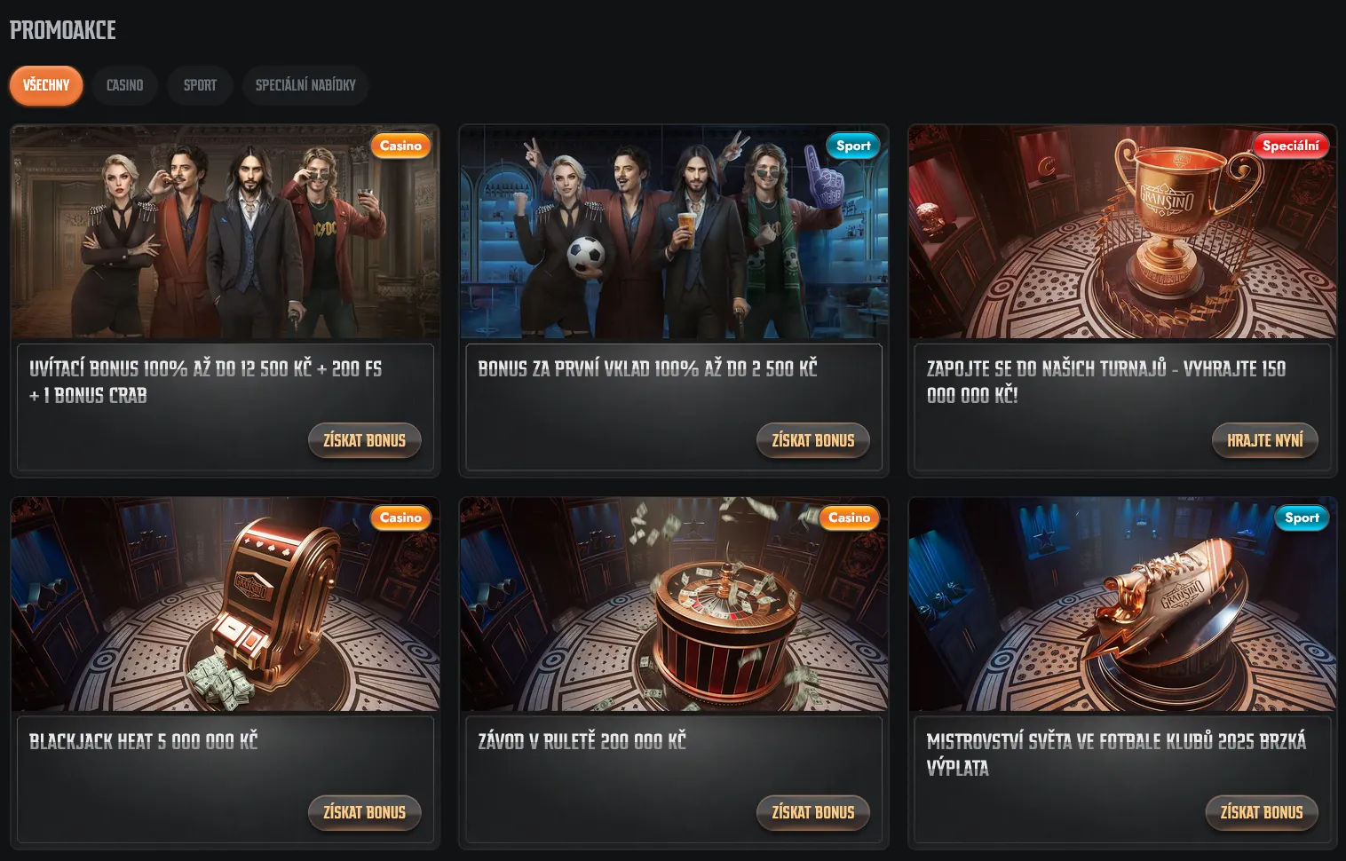 Bonusy a promoakce