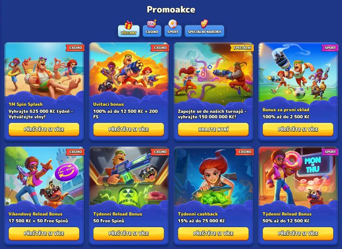 Bonusy a promoakce Bonusy a promoakce