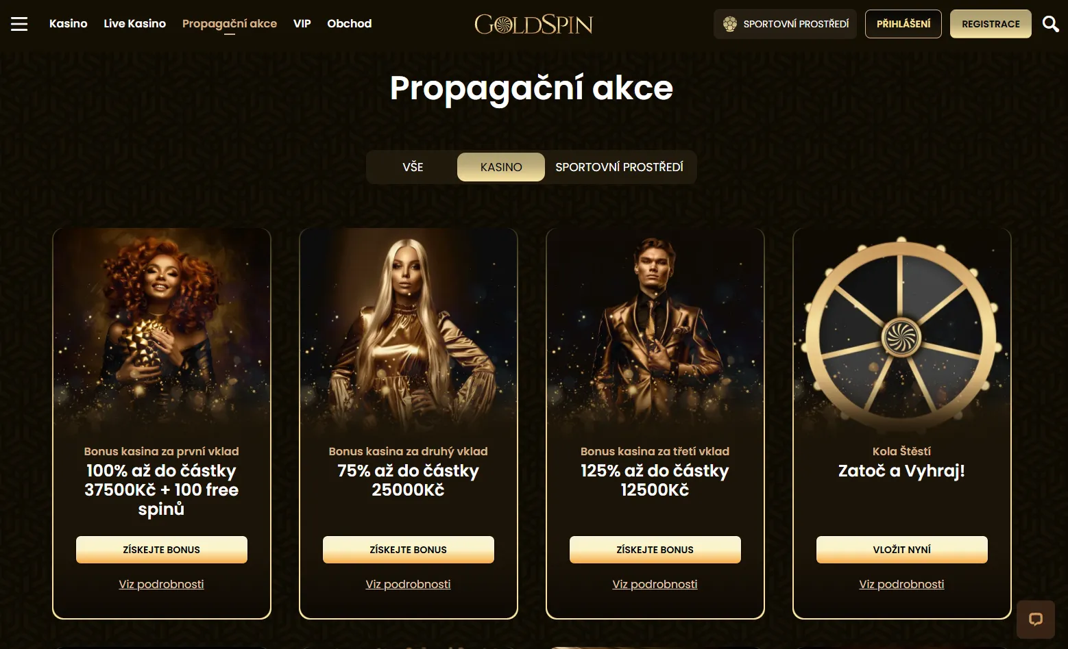 Bonusy a promo akce&nbsp;