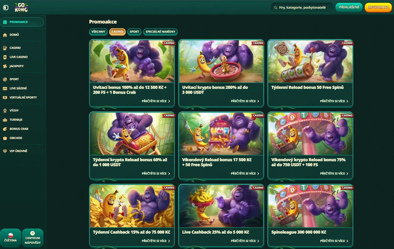 Bonusy a promo akce Bonusy a promo akce