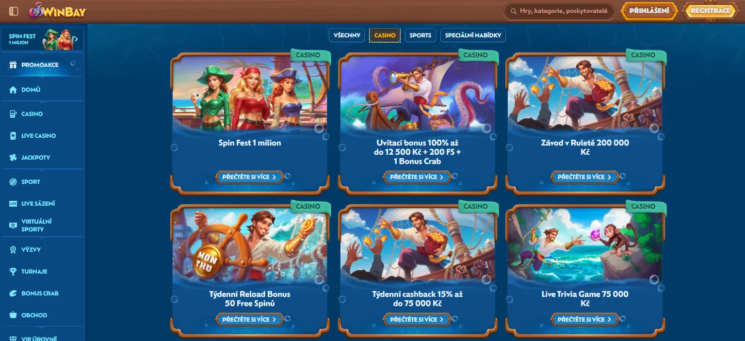 Bonusy a promo akce