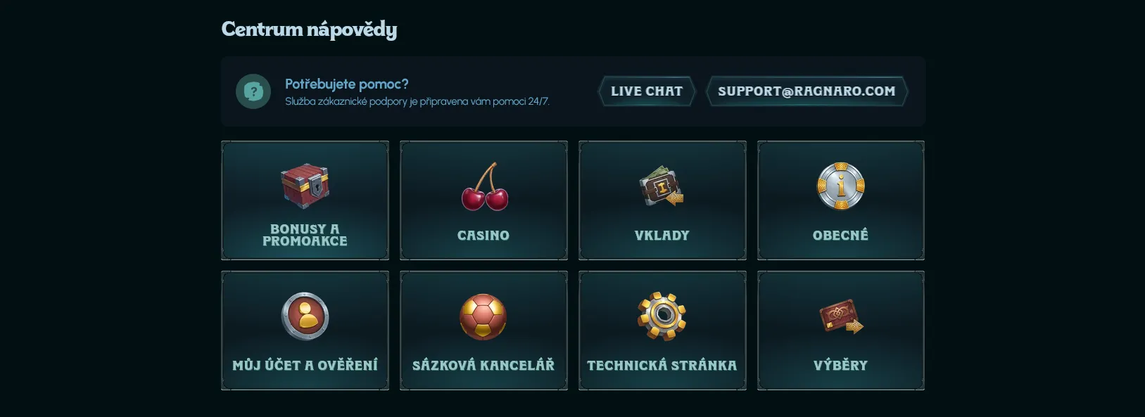 Zákaznická podpora Zákaznická podpora