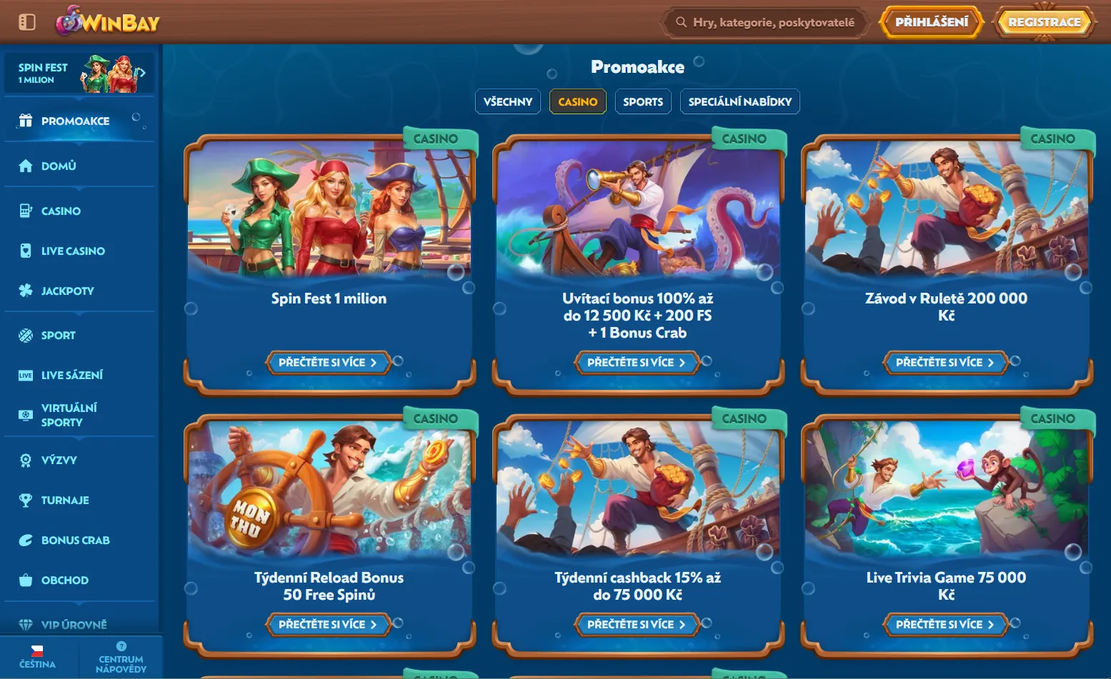 Bonusy a promo akce