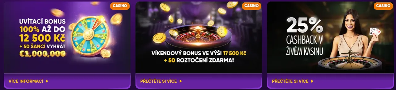 Bonusy a promo akce 