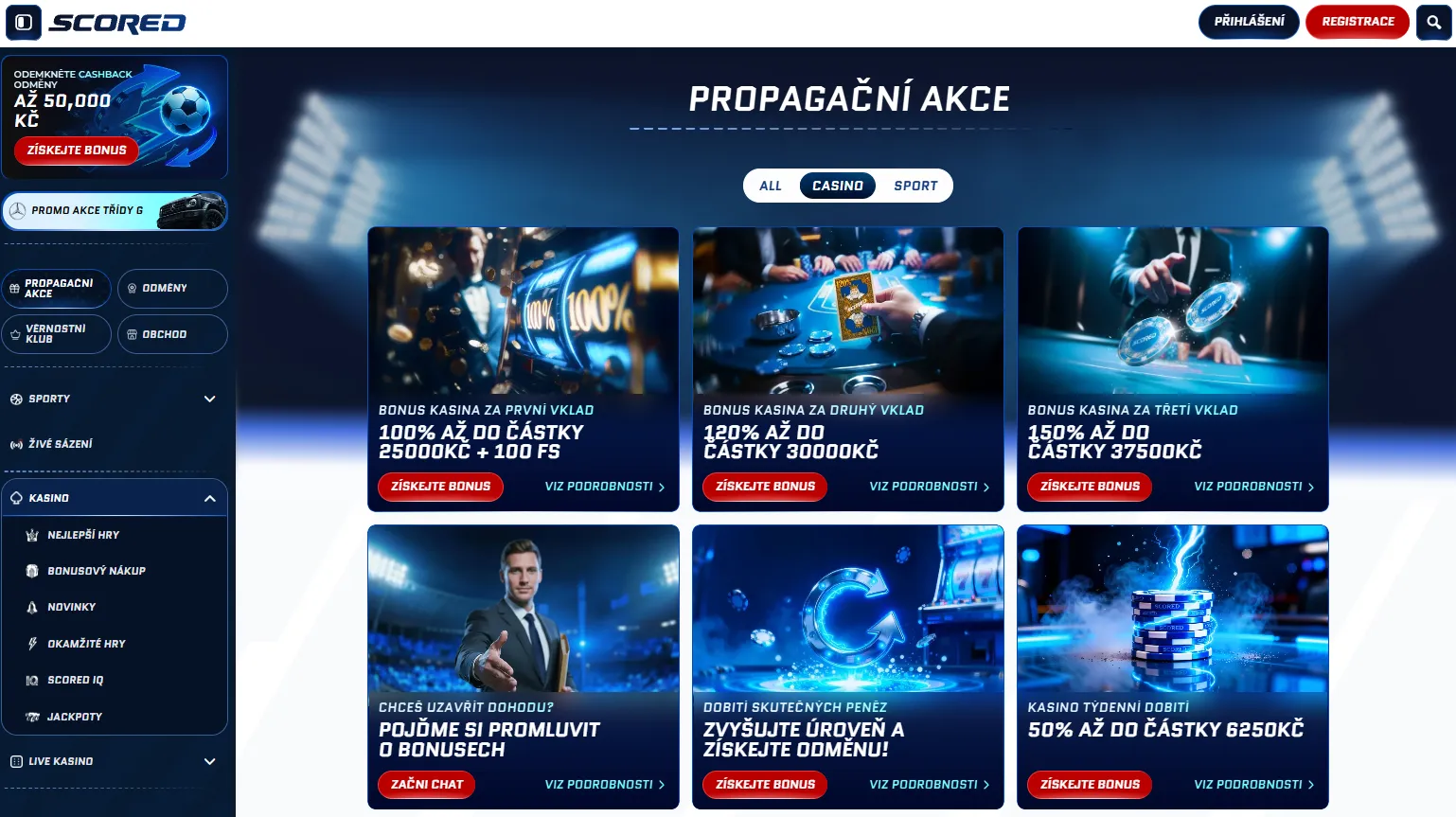 Bonusy a promo akce Bonusy a promo akce