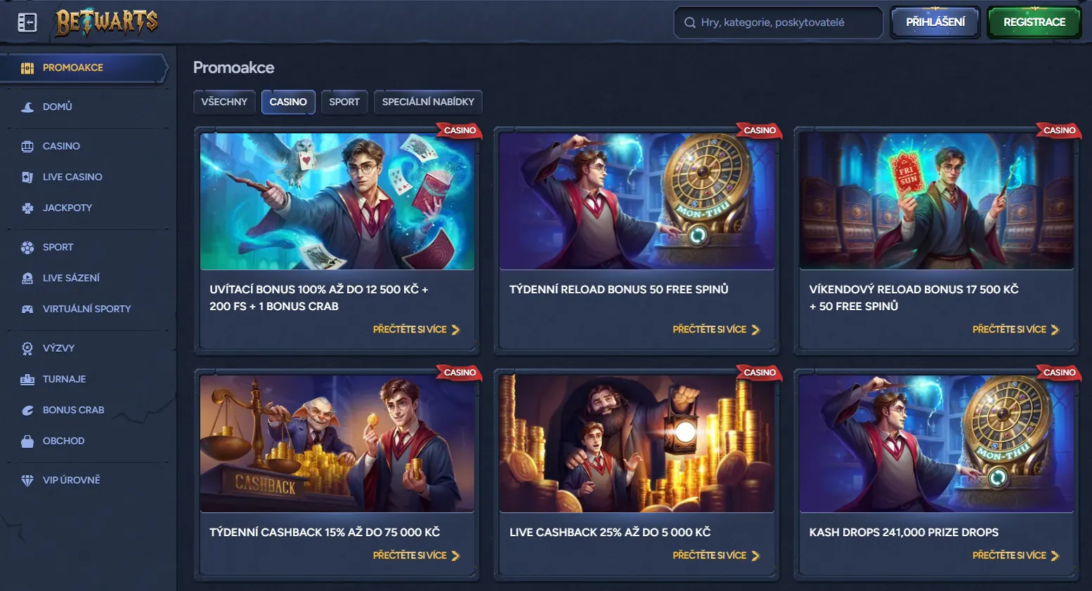 Bonusy a promo akce