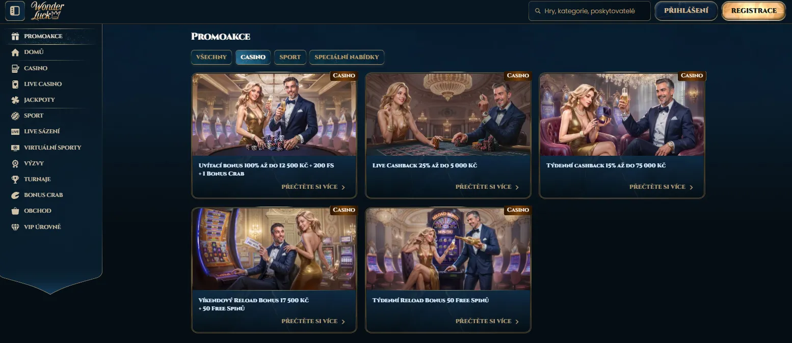 Bonusy a promo akce 