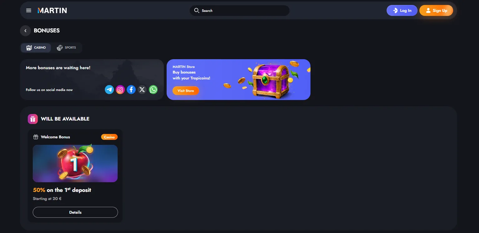 Bonusy a promo akce 