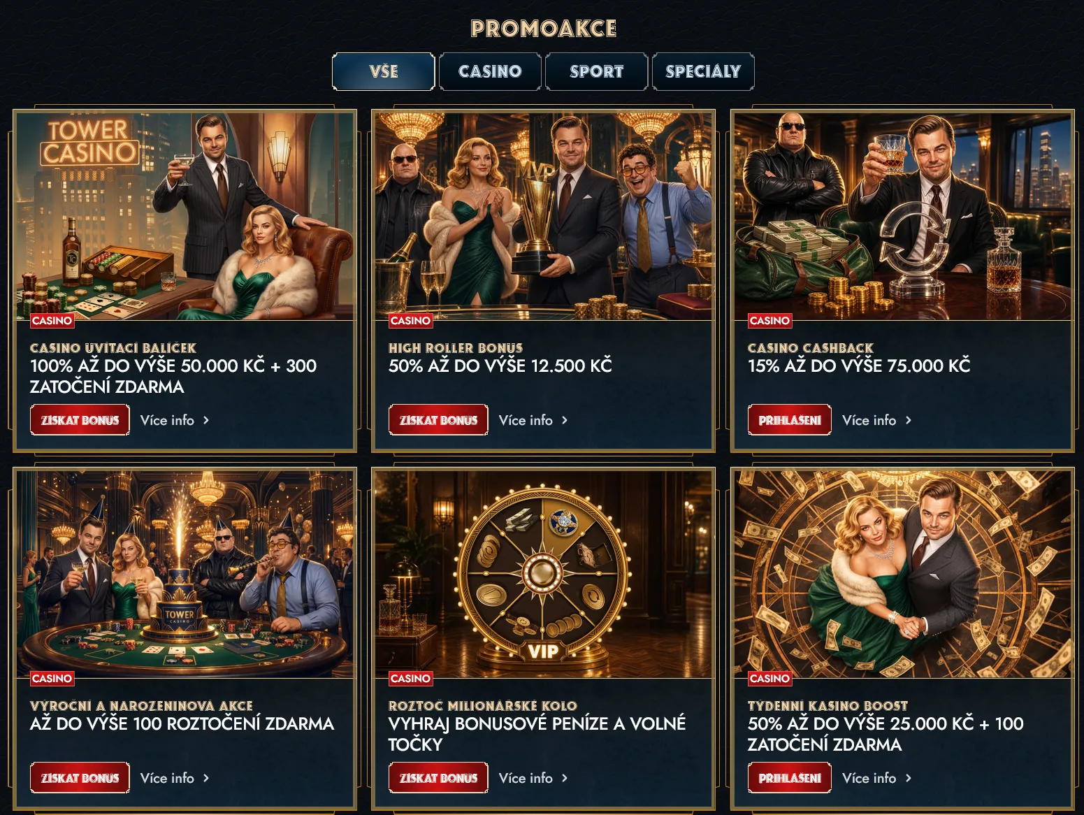 Bonusy a promoakce Bonusy a promoakce