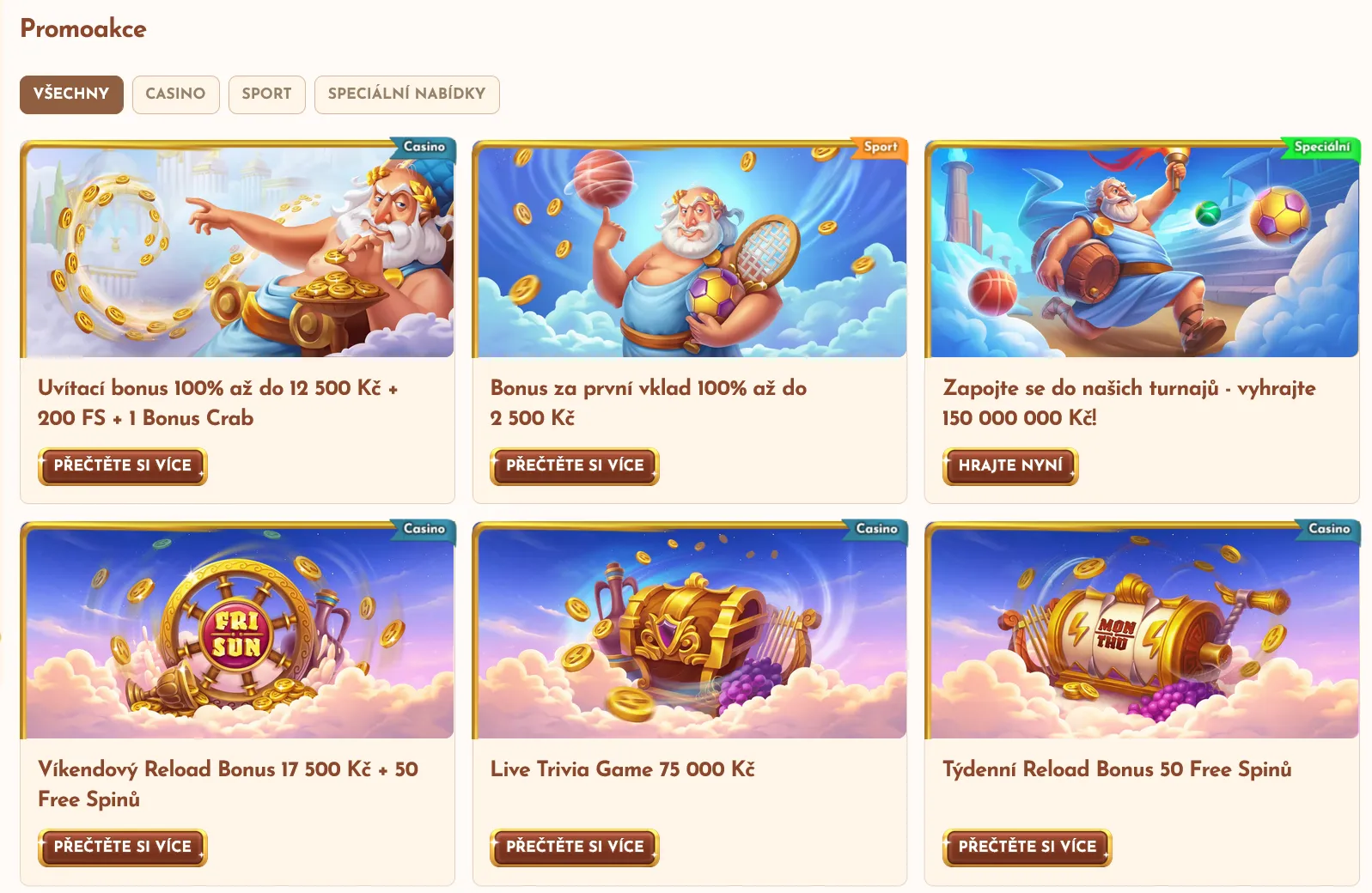 Bonusy a promoakce
