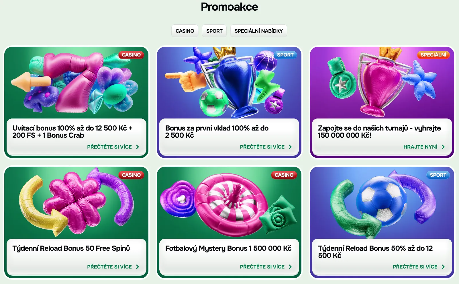 Bonusy a promoakce