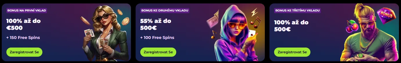 Bonusy a promo akce