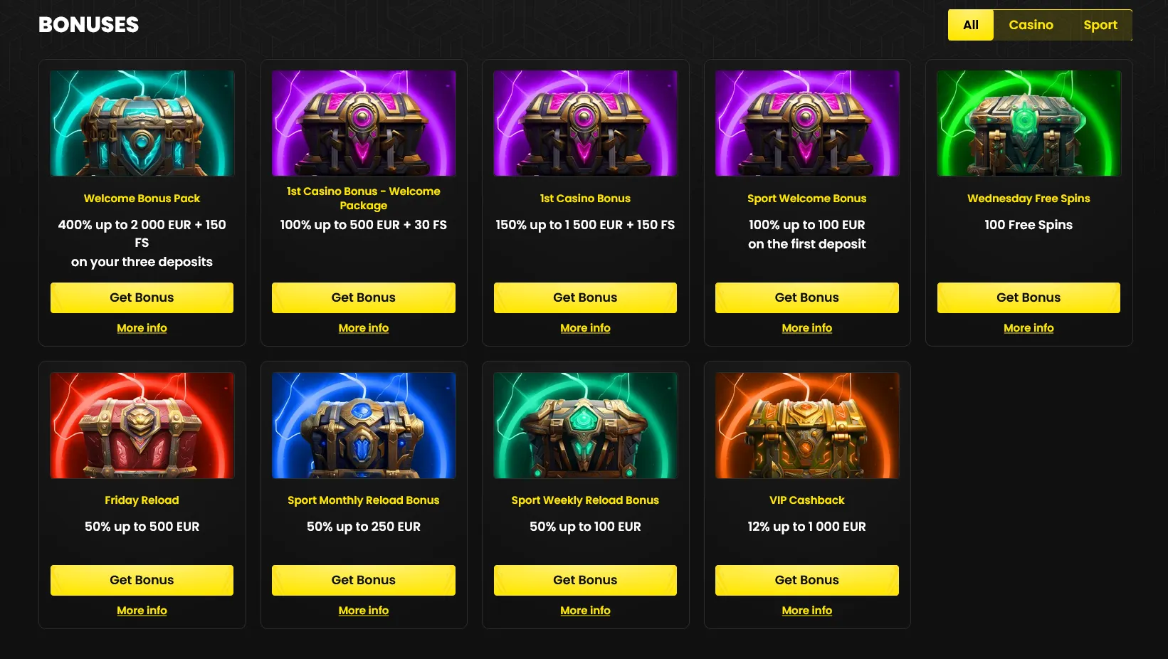 Bonusy a promoakce Bonusy a promoakce