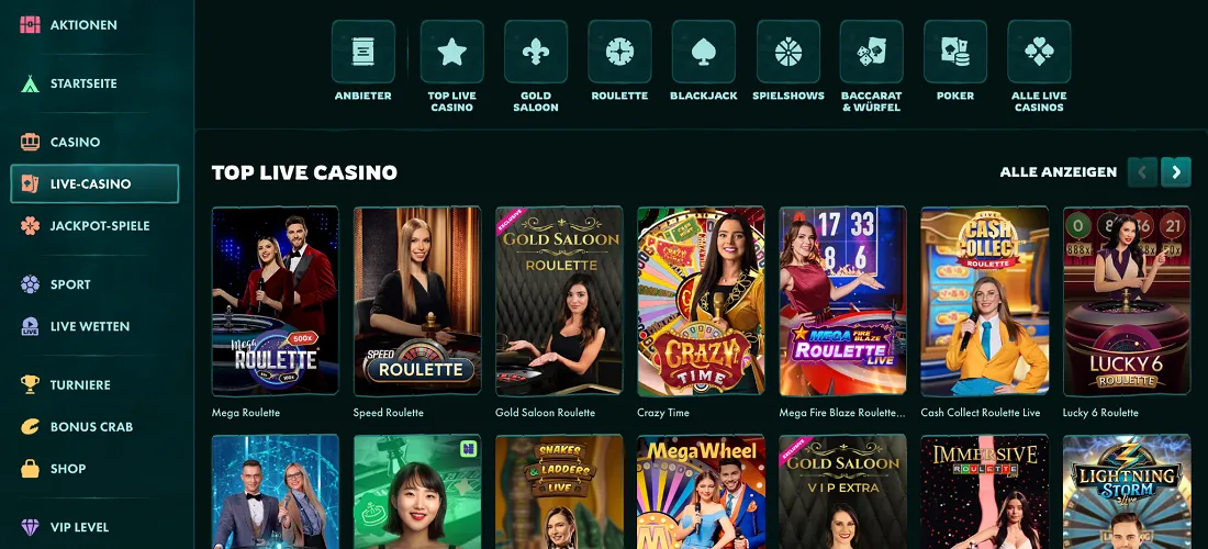 Spielauswahl Spielauswahl