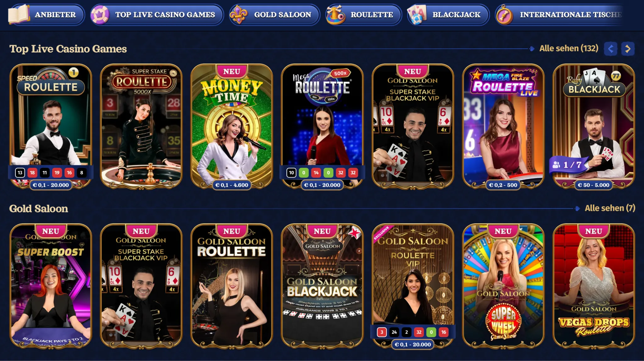 Spielauswahl Spielauswahl